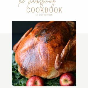 Picture of a roast turkey on the cover of an ebook.
